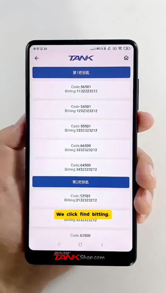 How to Find Key Bittings with the 2M2 TANK CNC 04