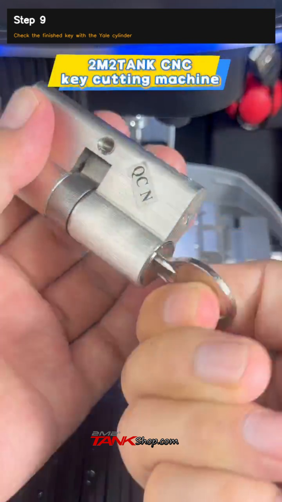 How to Cut a Yale Key by Bittings with the 2M2 Tank 09
